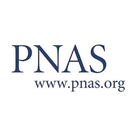 PNAS and www.pnas.org in navy blue text against white background