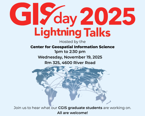 Flyer for the GIS Day 2025: Lightning Talks