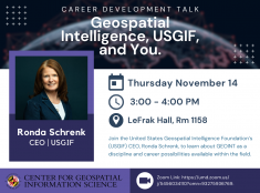 Career Development Talk: Geospatial Intelligence, USGIF, and You